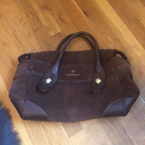 Nanette Lepore Brown Suede Satchel Bag